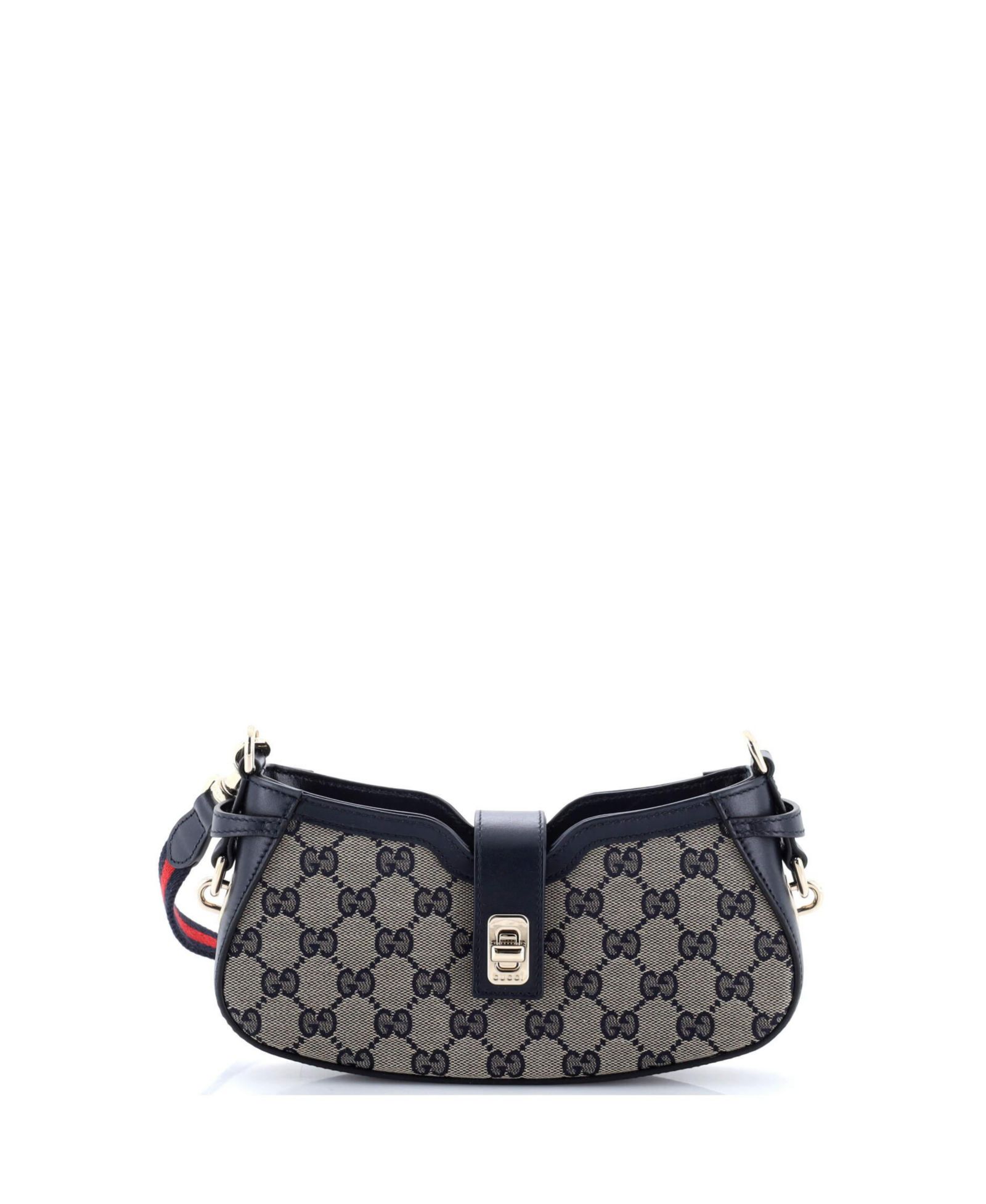Pre-Owned Gucci Mini Moon Side Shoulder Bag GG Canvas