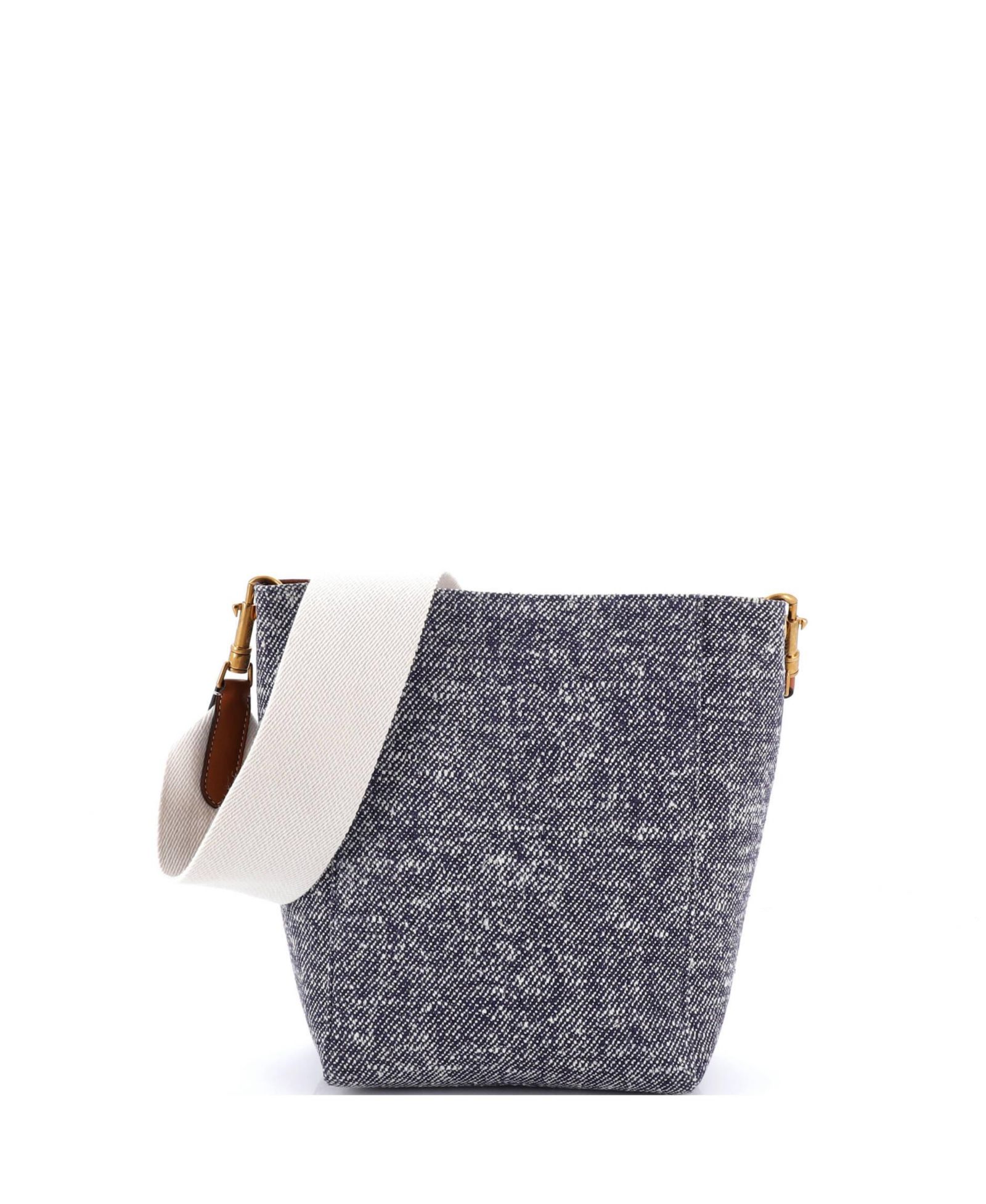 Pre-Owned Celine Small Sangle Seau Bag Tweed