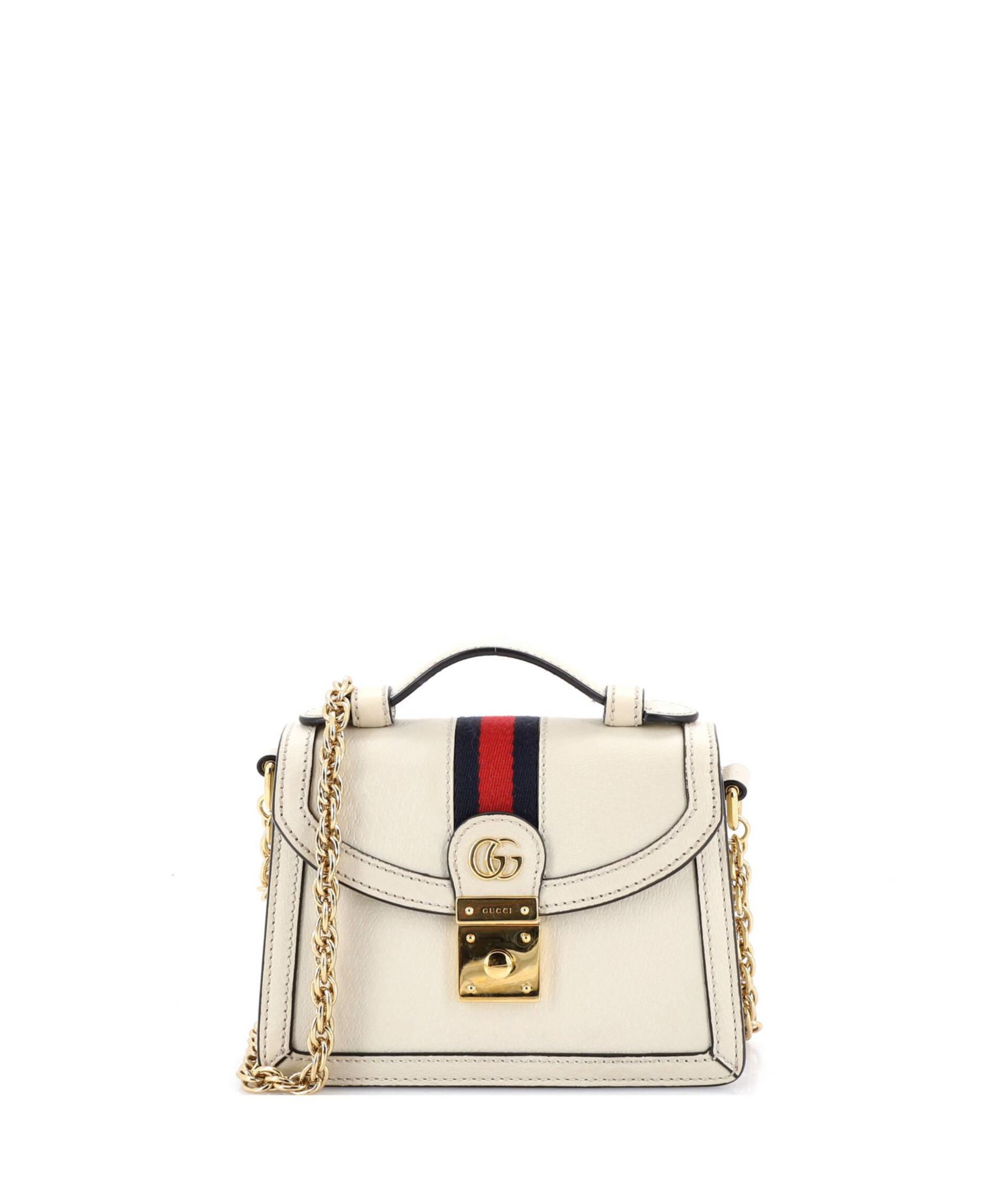 Б/у кожаная сумка Gucci Mini Ophidia Flap Top Handle Bag