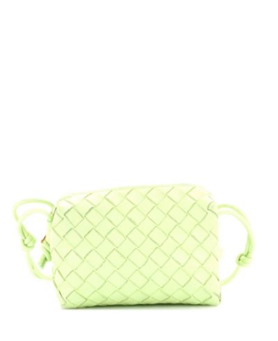 Pre-Owned Bottega Veneta Mini Loop Crossbody Bag Intrecciato Nappa