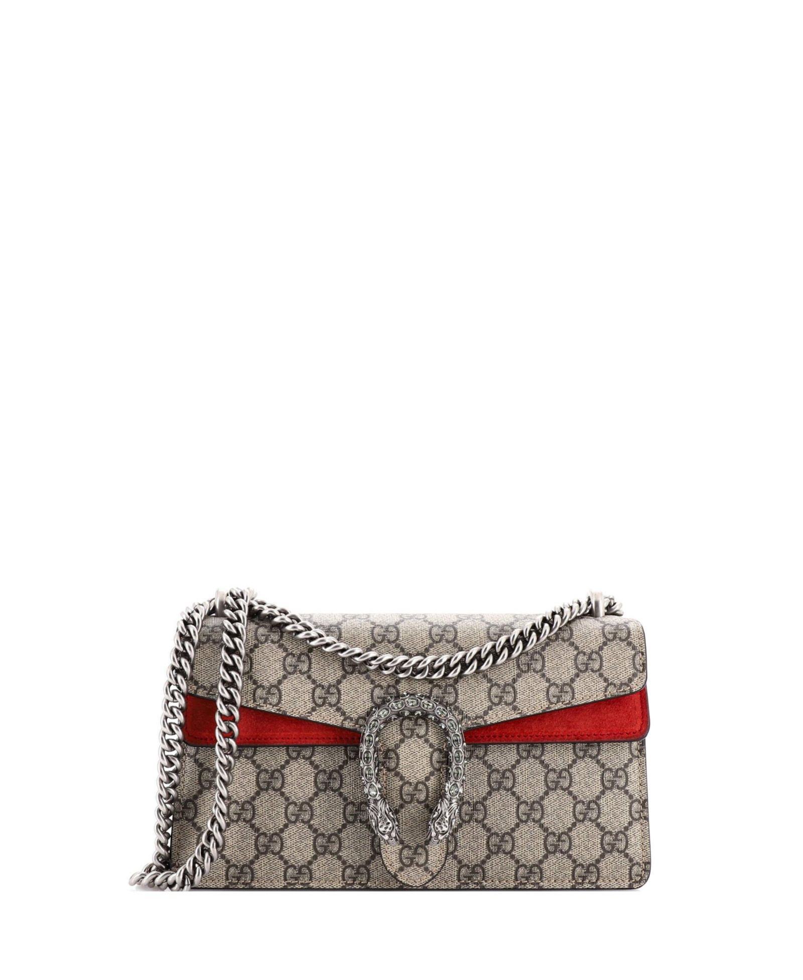 Pre-Owned Gucci Small Dionysus Bag GG Coated Canvas with Crystal Embellished Metal