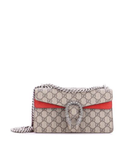 Gucci сумка Dionysus из полотняного канваса с кристаллами