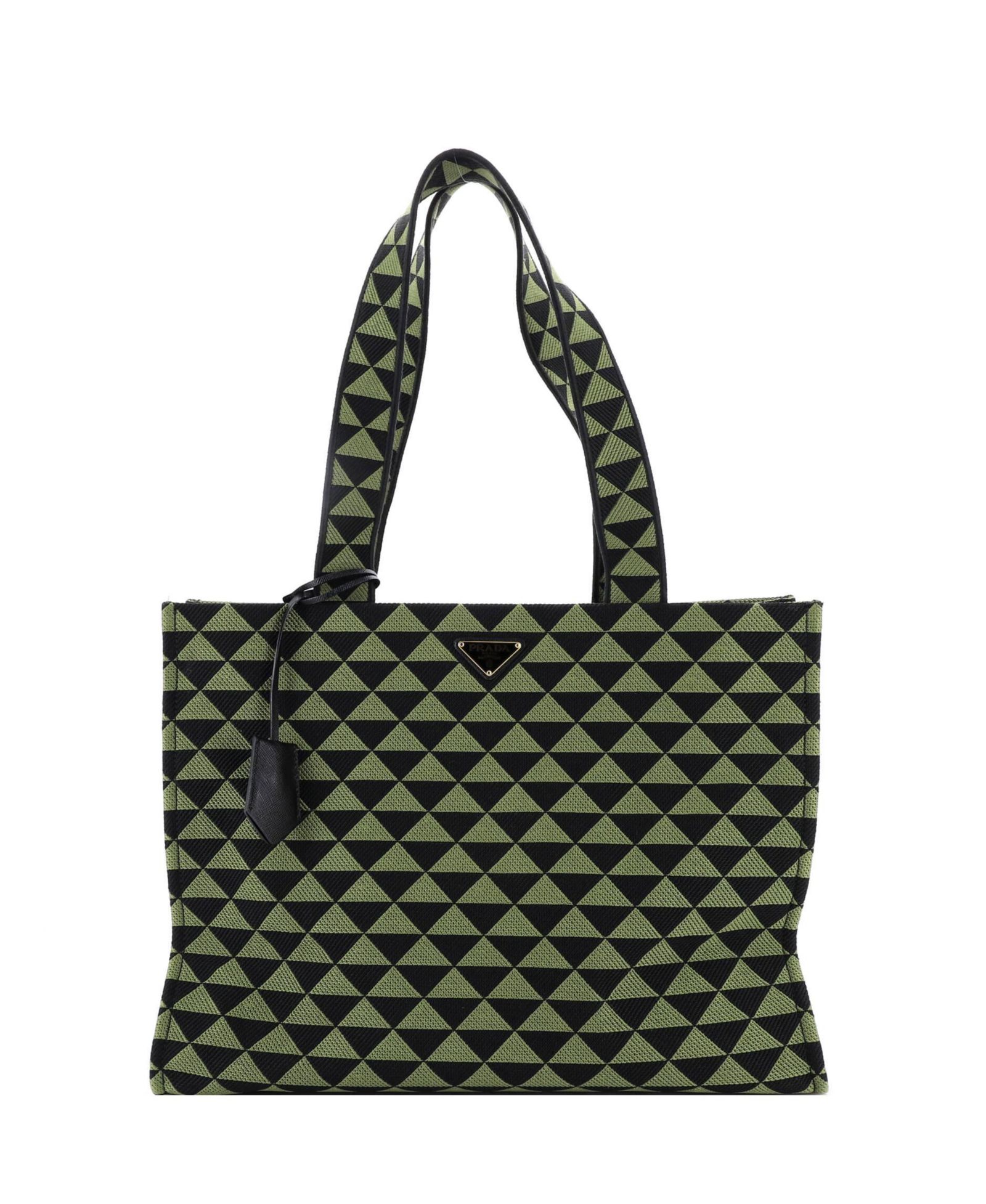 Pre-Owned Prada Horizontal Symbole Shopper Tote Jacquard