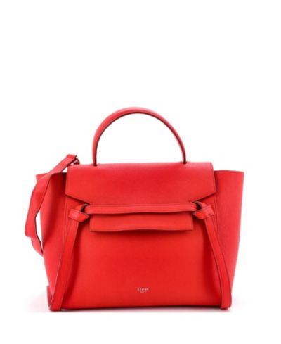 Сумка-пояс Celine Micro Belt Bag из текстурированной кожи, б/у