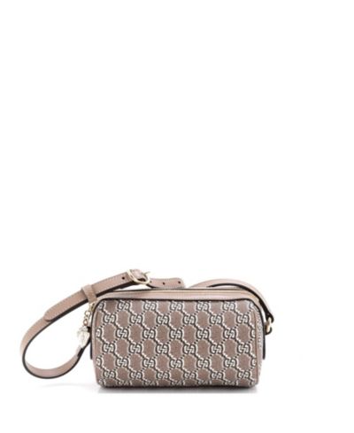 Pre-Owned Gucci мини-сумка через плечо цилиндрической формы GG Shadow, покрытый холст