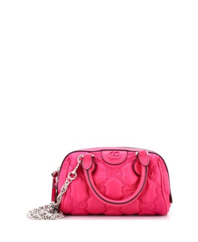 Gucci сумка Boston Mini Ophidia из кожи Matelasse