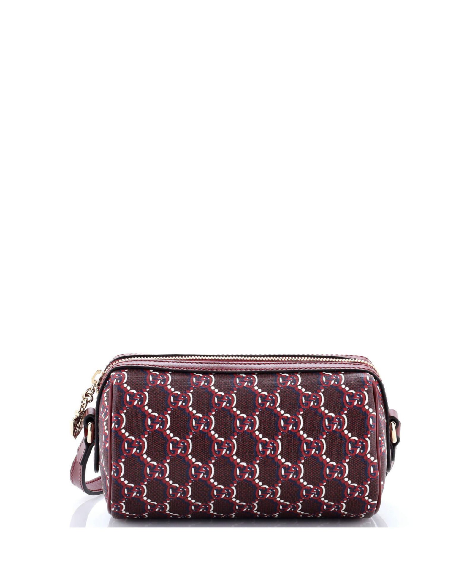 Pre-Owned Gucci Mini Cylindrical Shoulder Bag GG Shadow Coated Canvas