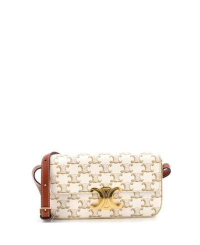Сумка через плечо Pre-Owned Celine Triomphe East-West из полотняного канваса