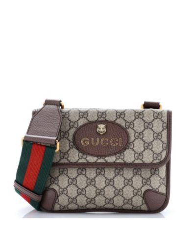 Pre-Owned Gucci Small Neo Vintage Flap Messenger GG Coated Canvas