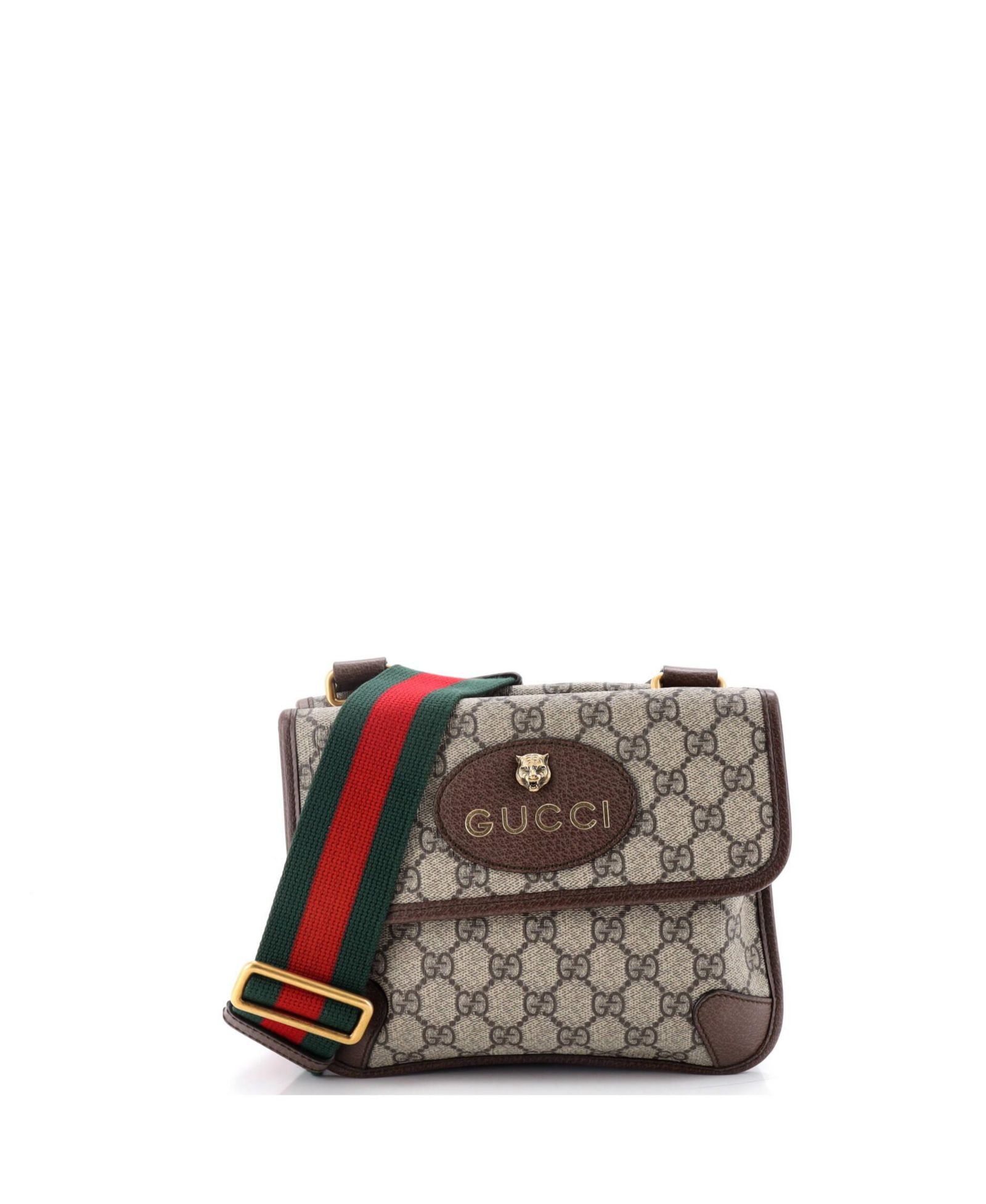 Pre-Owned Gucci Small Neo Vintage Flap Messenger GG Coated Canvas