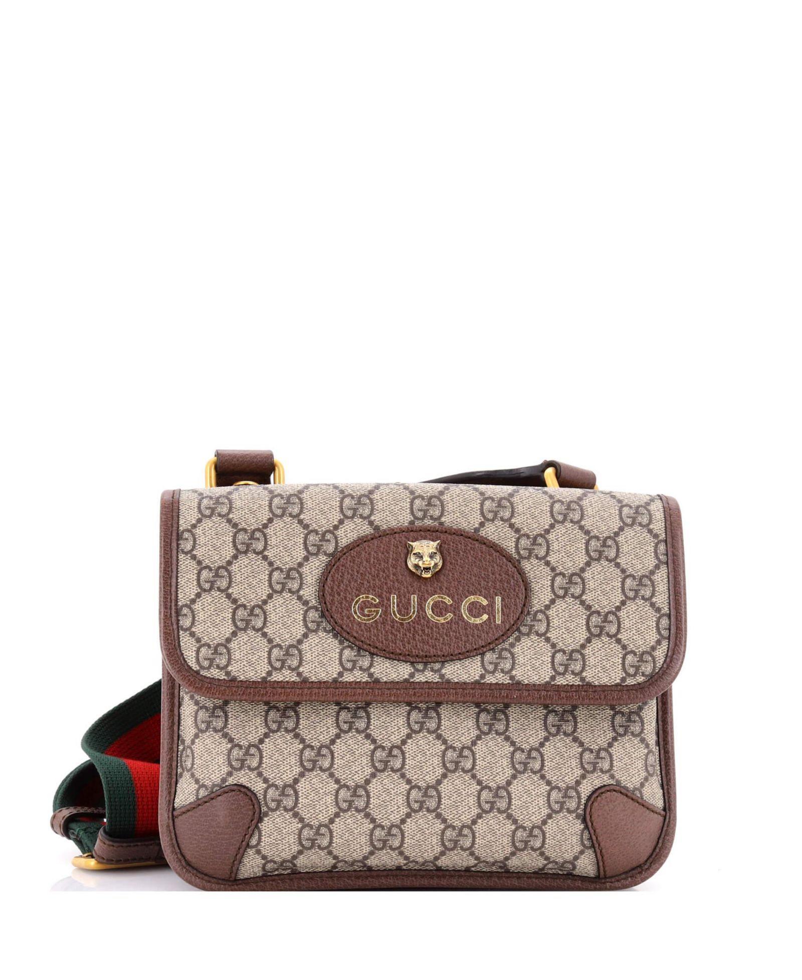 Pre-Owned Gucci Small Neo Vintage Flap Messenger GG Coated Canvas