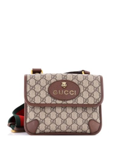 Pre-Owned Gucci Small Neo Vintage Flap Messenger GG Coated Canvas