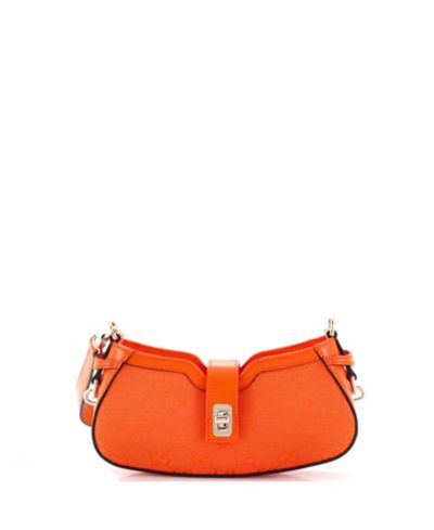 Pre-Owned Gucci Mini Moon Side Shoulder Bag GG Canvas