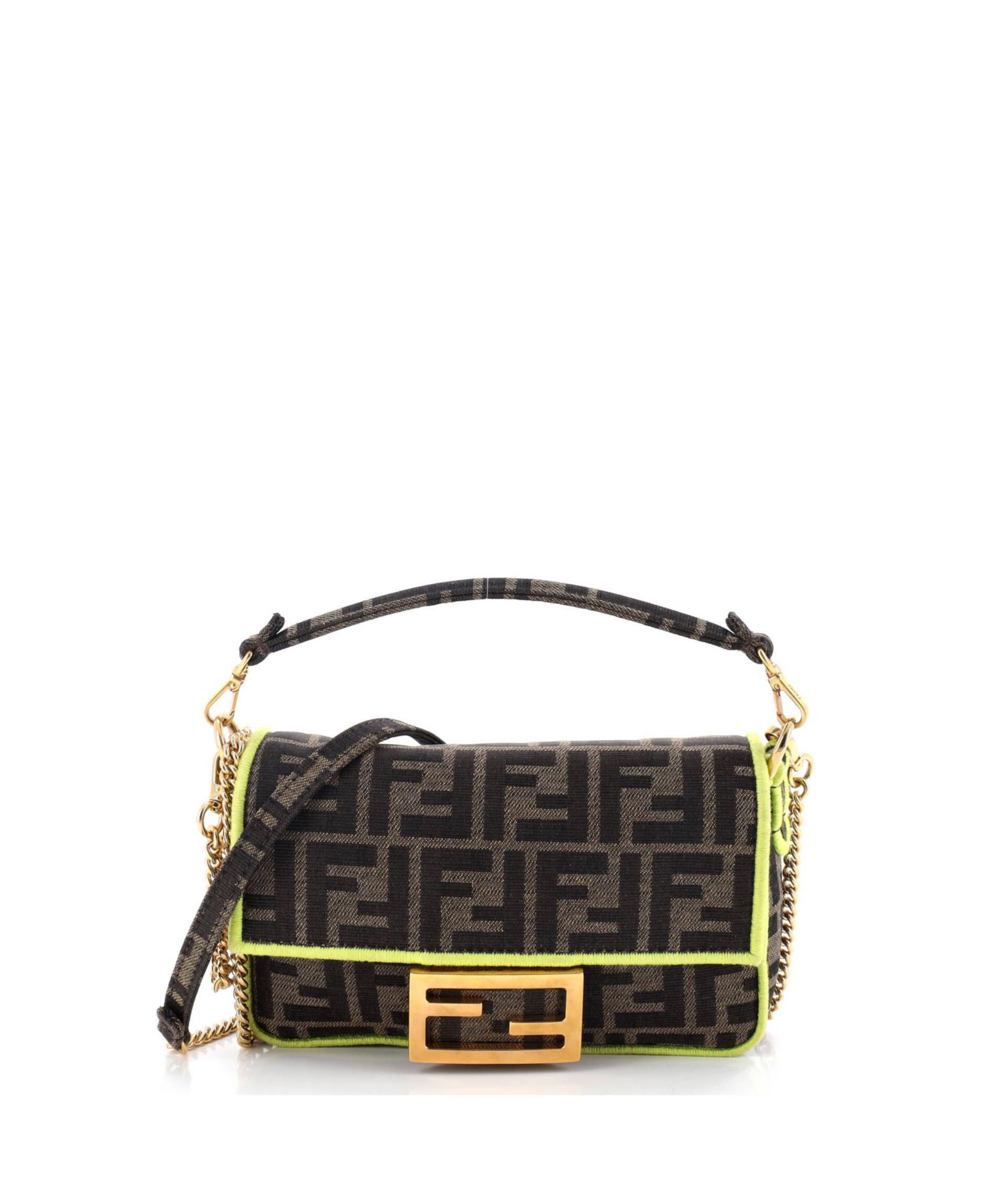 Сумка Fendi Mini Baguette NM Zucca Canvas, б/у