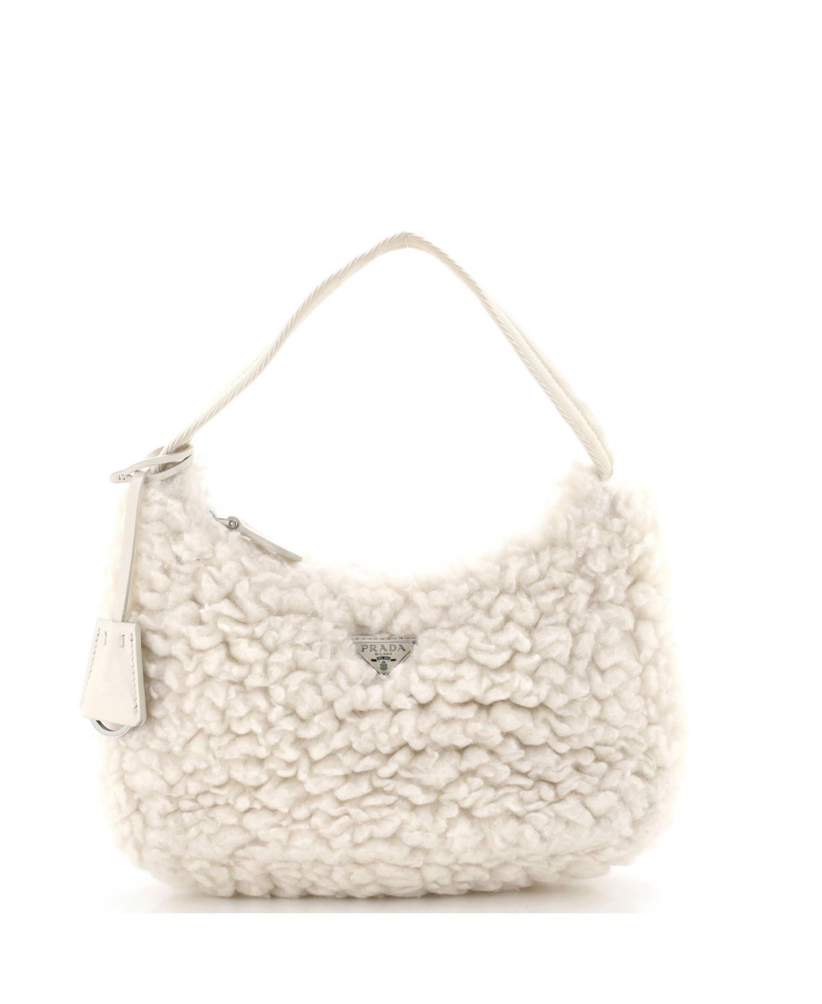 Prada мини-сумка Re-Edition 2000 Hobo из кашемира, б/у
