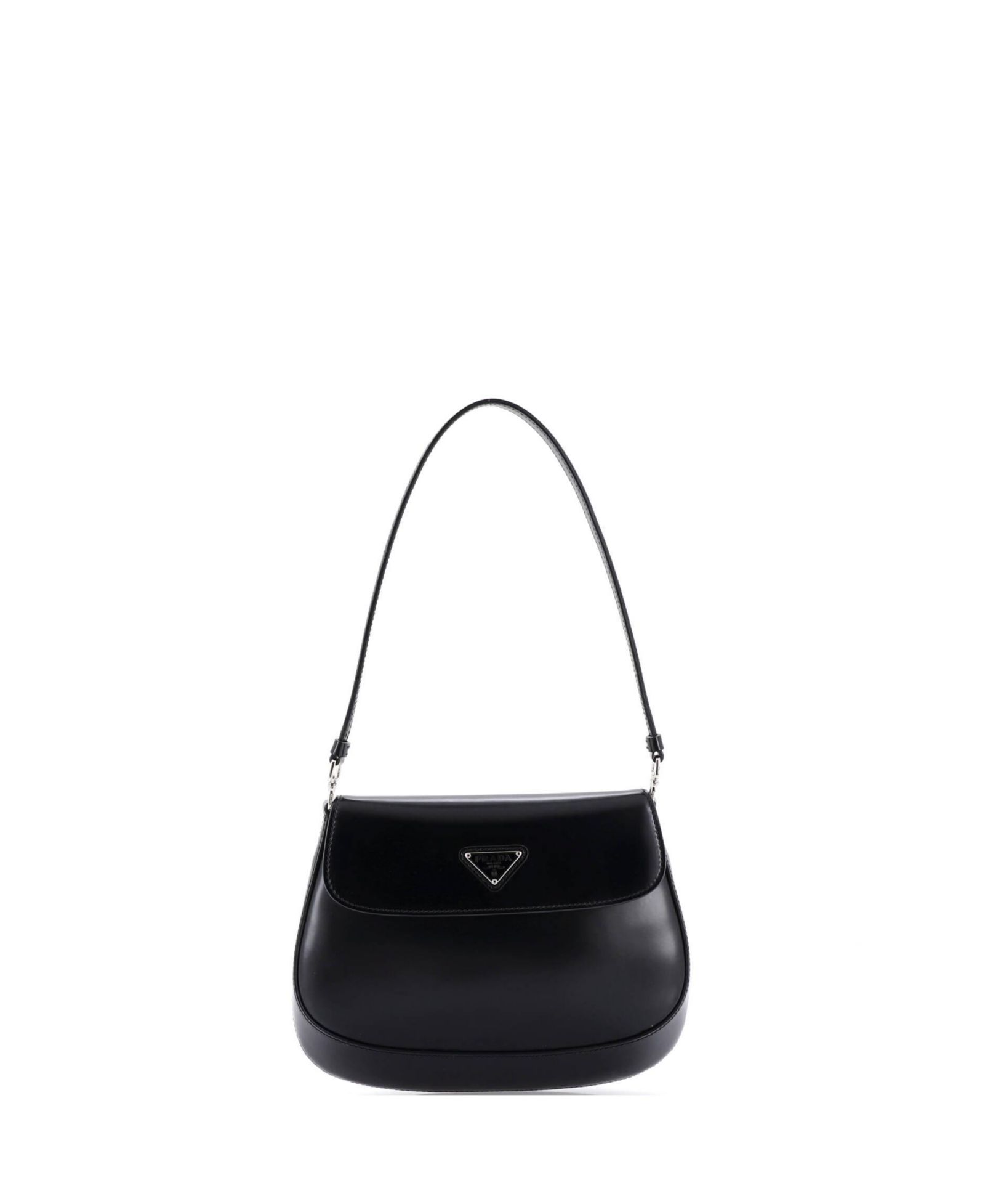 Pre-Owned Prada Small Cleo Flap Shoulder Bag Spazzolato Leather
