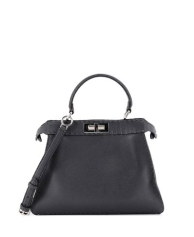 Сумка Fendi Selleria Peekaboo ISeeU кожаная, б/у