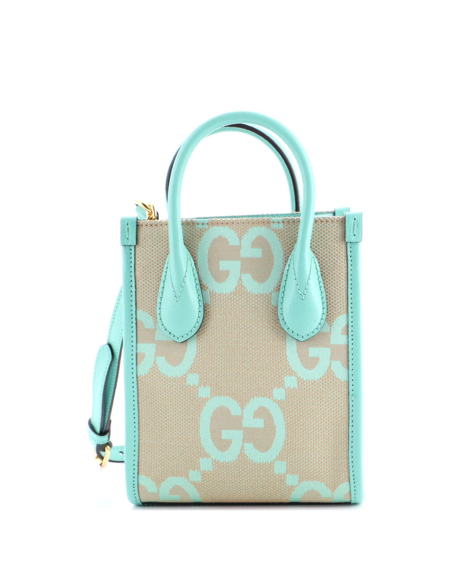 Мини-сумка Gucci Vertical Tote Jumbo GG Canvas, б/у