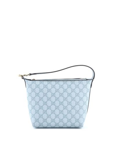 Б/у сумка на плечо Gucci Super Mini Ophidia Zip из покрытия GG Coated Canvas
