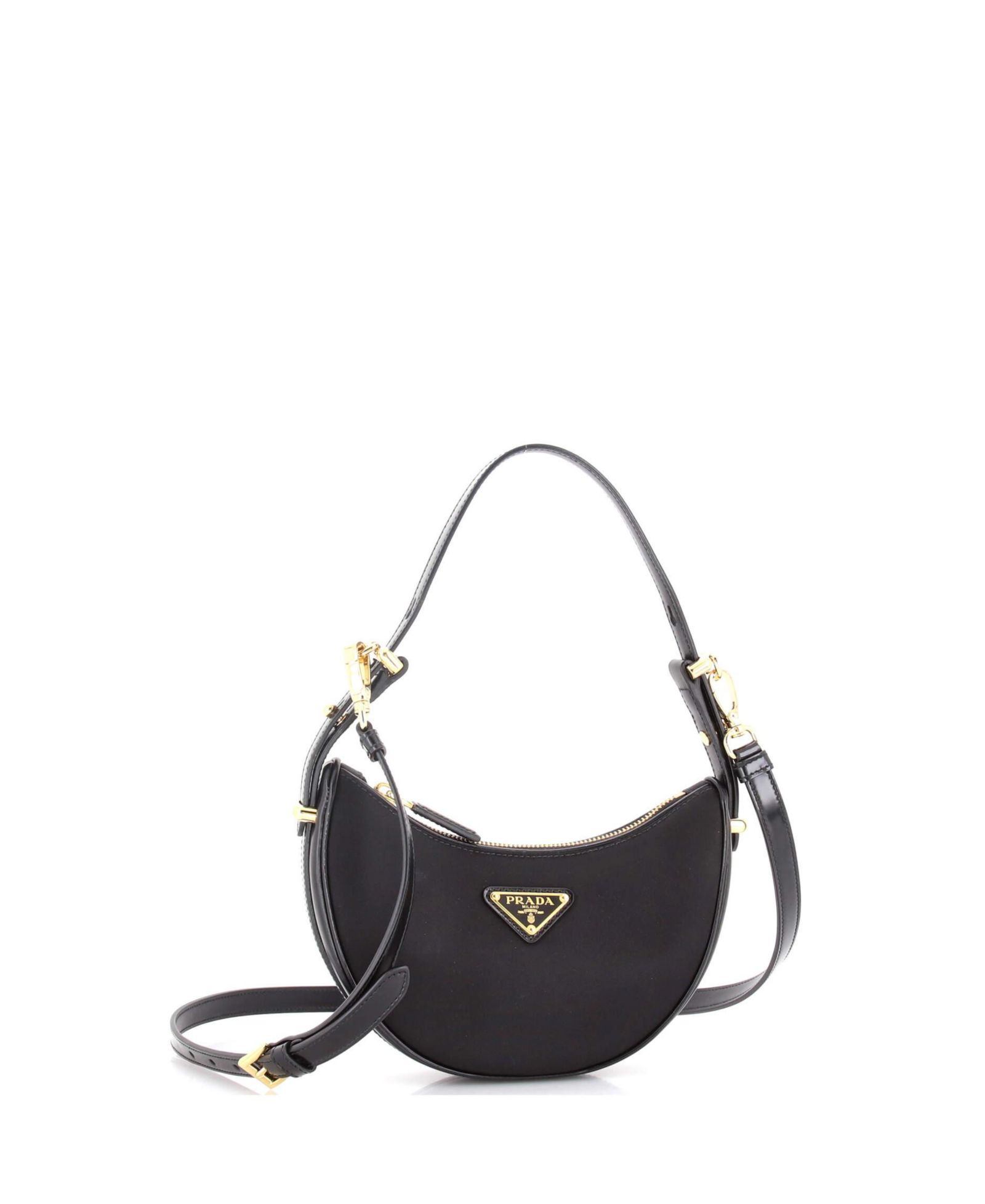 Маленькая сумка Prada Small Arque Half Moon Hobo Tessuto, б/у
