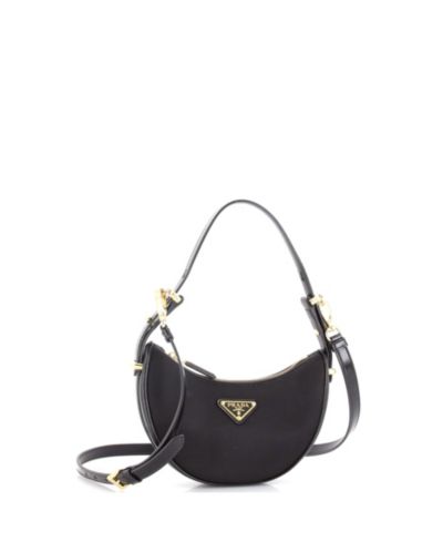 Маленькая сумка Prada Small Arque Half Moon Hobo Tessuto, б/у