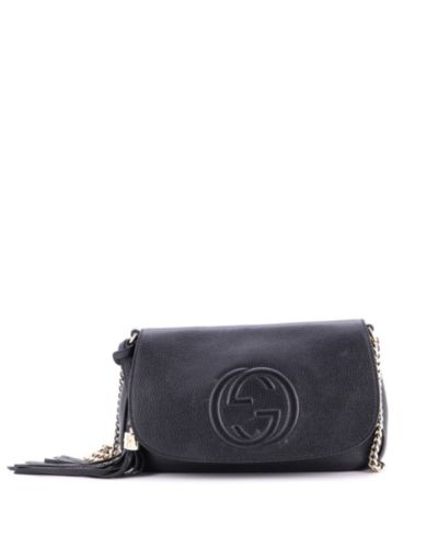 Pre-Owned Gucci Medium Soho Chain Crossbody Bag Leather