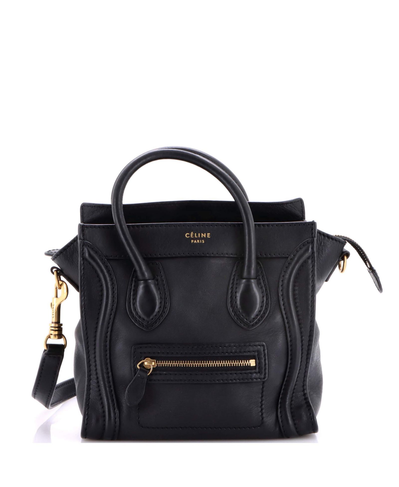 Pre-Owned Celine Nano Luggage Bag Smooth Leather