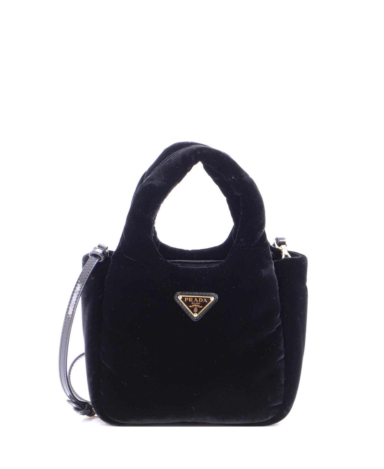 Мини-сумка Pre-Owned Prada Padded Soft Tote Velvet