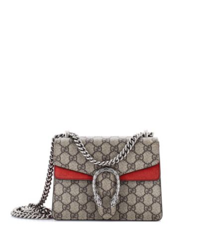 Pre-Owned Gucci Mini Dionysus Bag GG Coated Canvas
