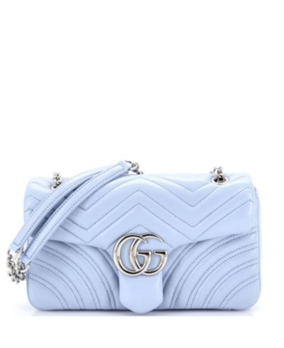 Б/у сумка Gucci Medium GG Marmont Flap из кожи Matelasse