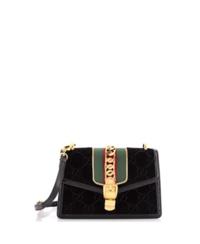 Сумка через плечо Pre-Owned Gucci Small Sylvie GG Velvet