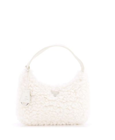 Б/у сумка Prada Mini Re-Edition 2000 Hobo из кашемира