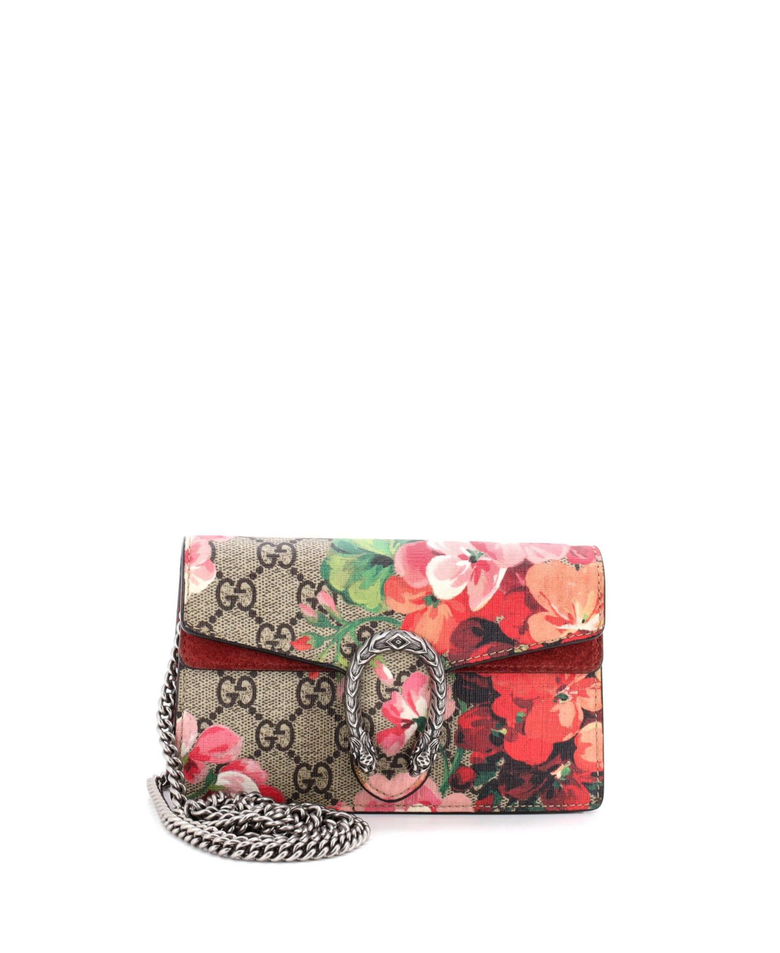 Gucci Super Mini Dionysus Bag Blooms Print GG Coated Canvas сумка