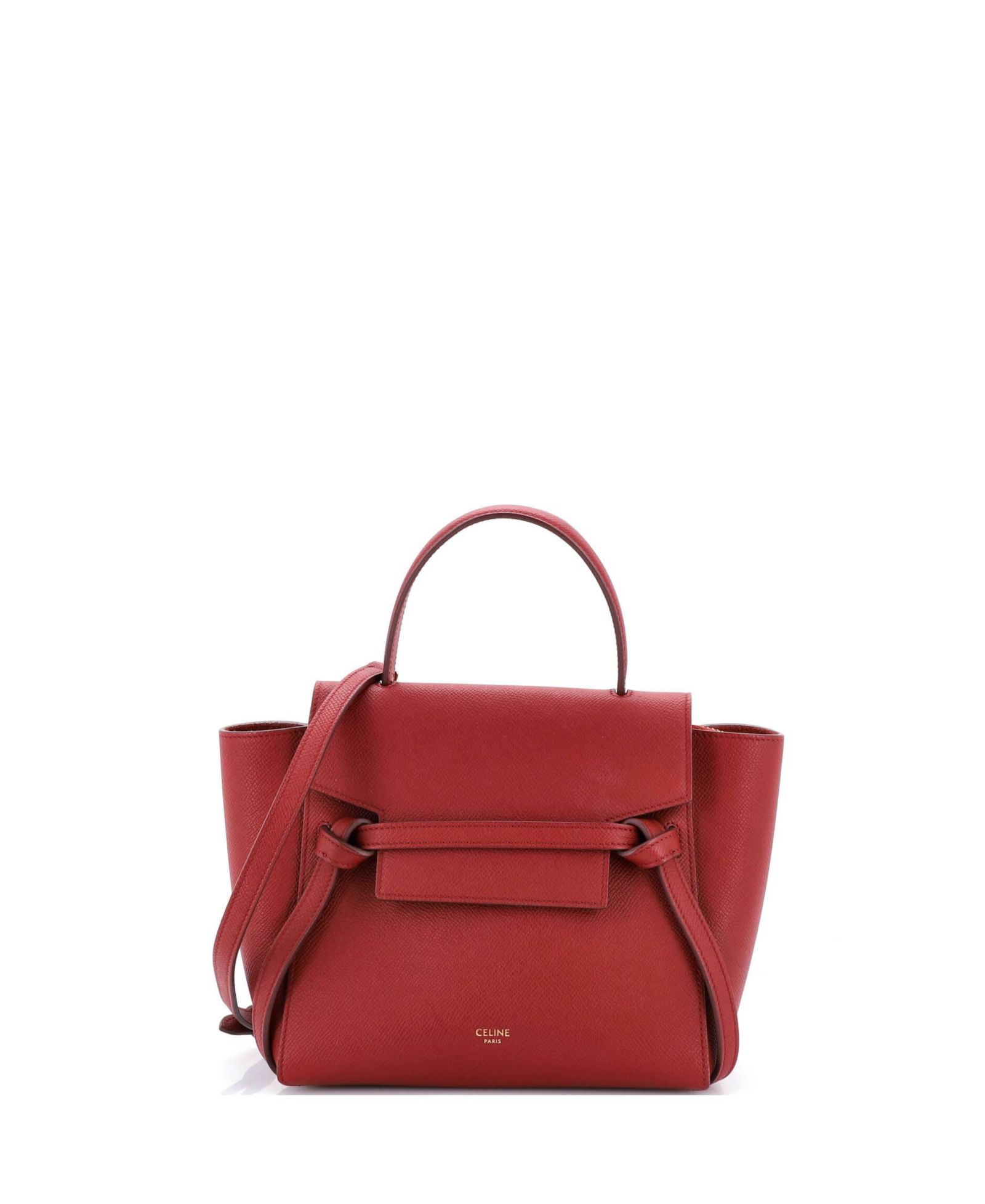 Б/у поясная сумка Celine Nano из текстурированной кожи