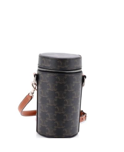 Сумка Celine Vertical Cylinder Bag Triomphe из покрытия Coated Canvas