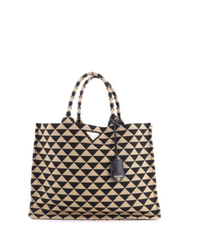 Pre-Owned Prada Large Symbole Shopper Tote Jacquard