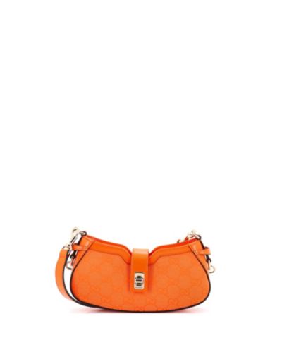 Pre-Owned Gucci Mini Moon Side Shoulder Bag GG Canvas