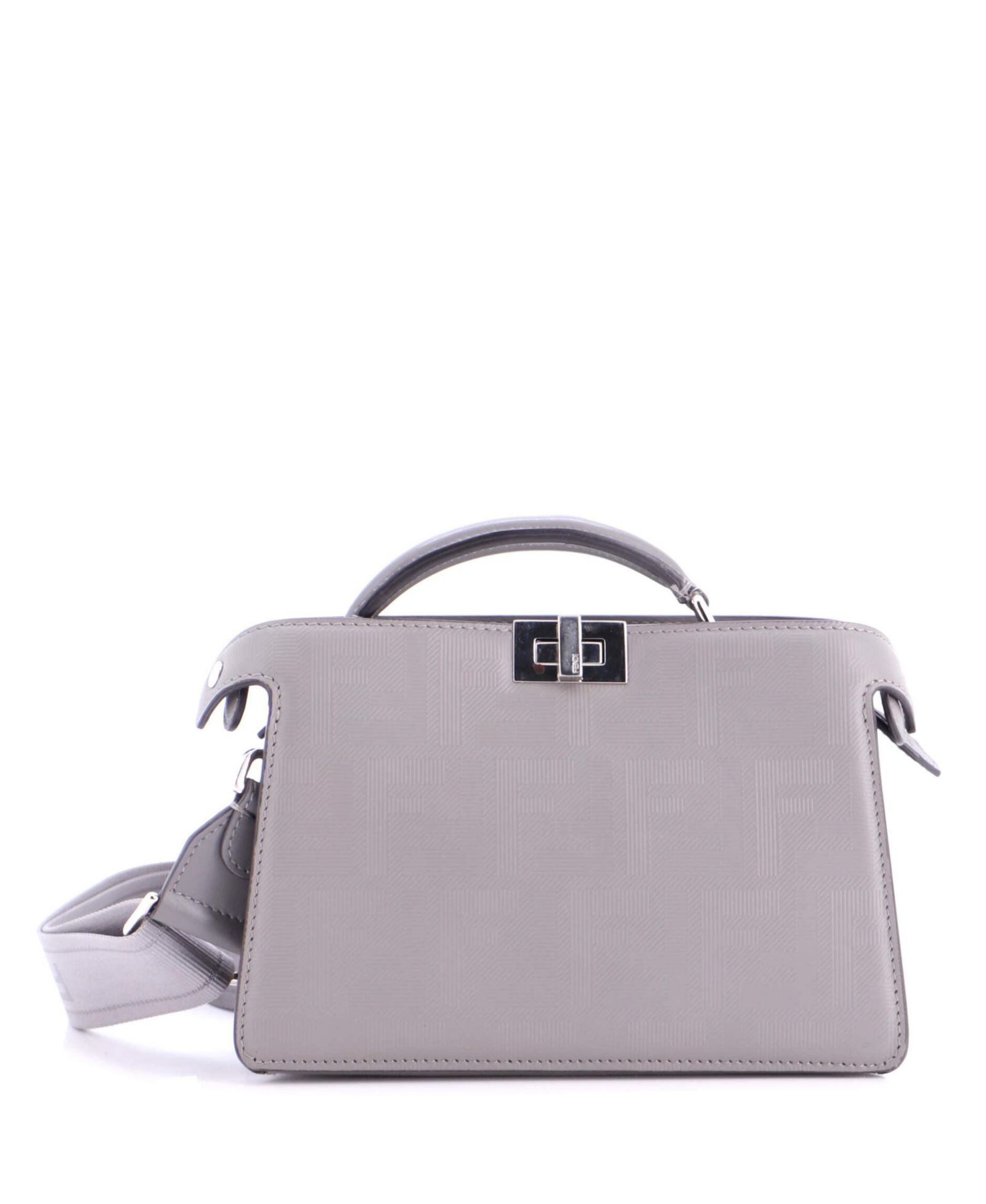 Pre-Owned Fendi Peekaboo ISeeU XCross Bag Zucca Leather