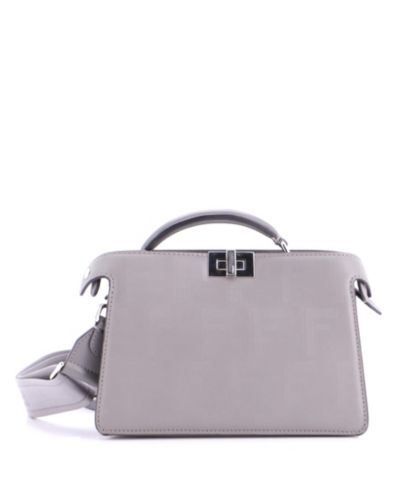 Fendi Peekaboo ISeeU XCross сумка из кожи Zucca