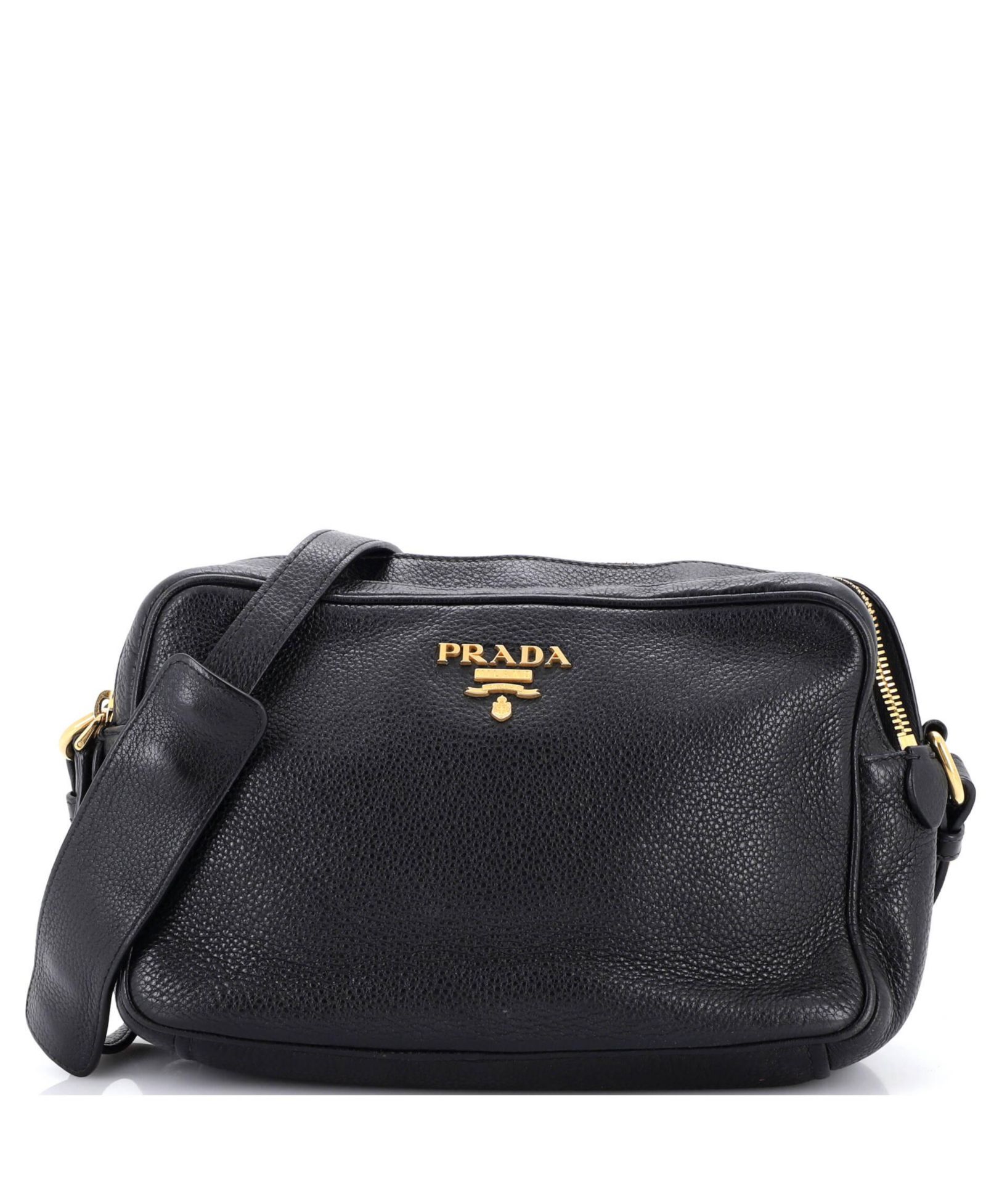 Pre-Owned Prada сумка-камера Double Zip Vitello Daino