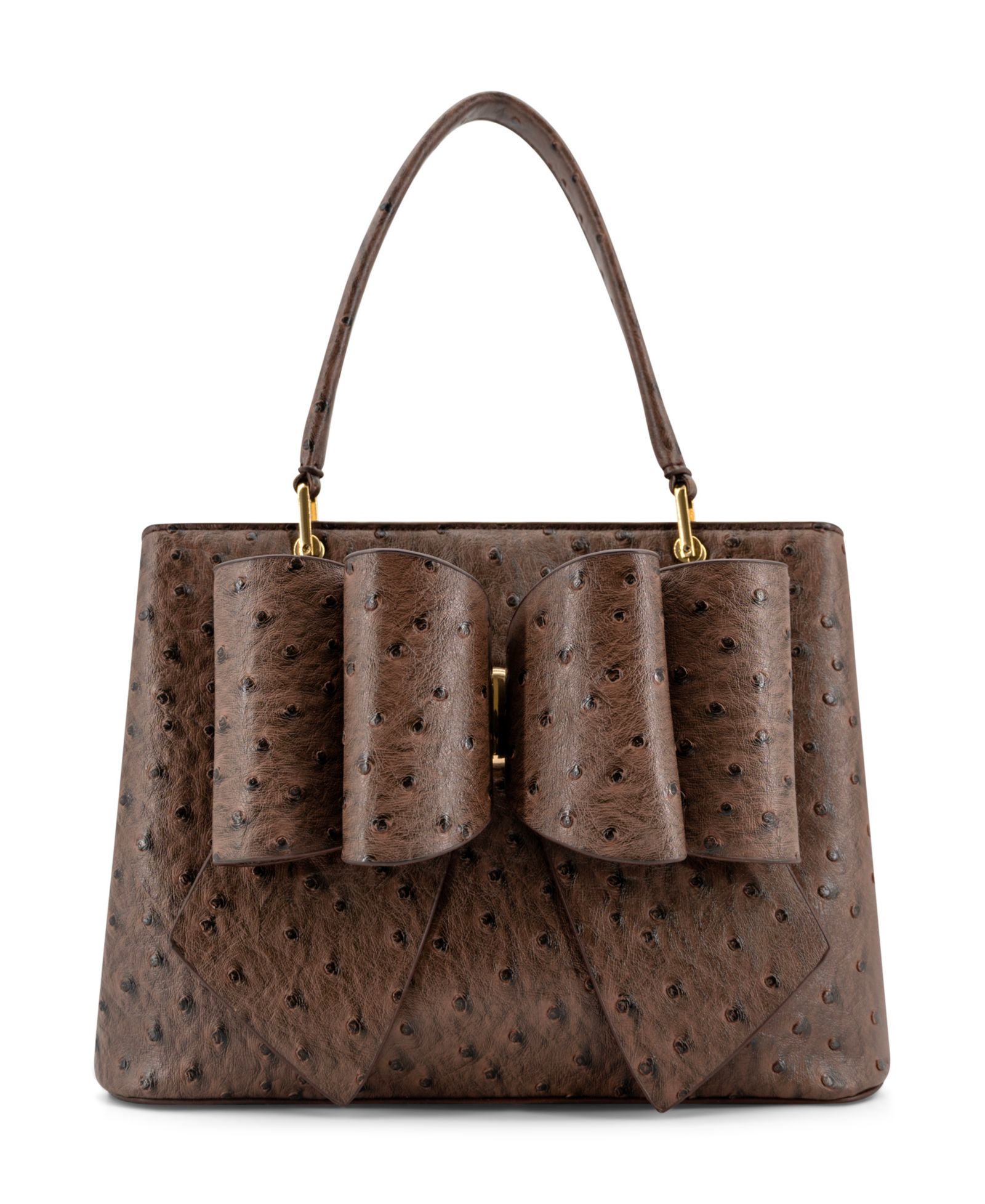 LIKE DREAMS Remi Embossed Bow Medium Satchel Handbag