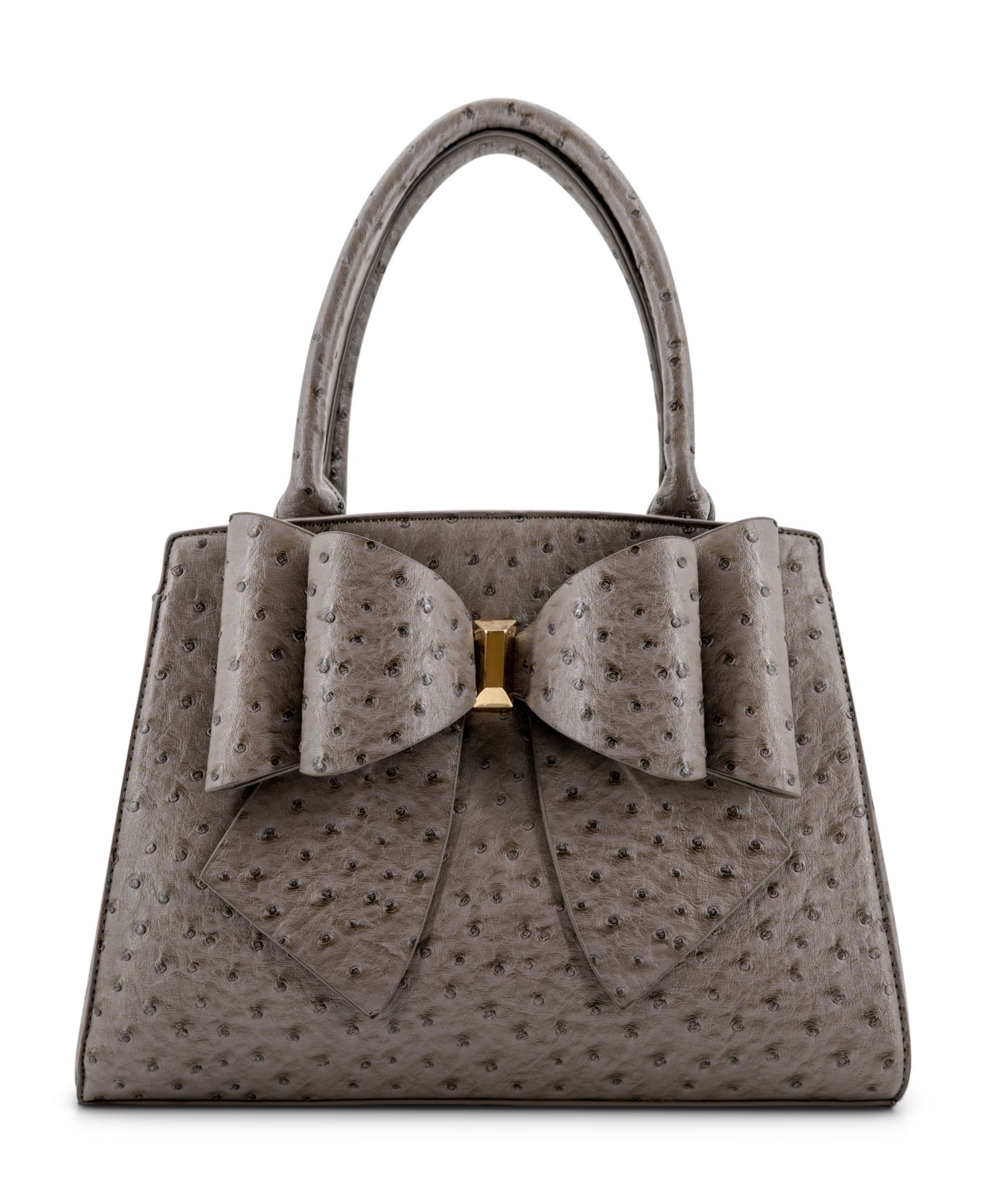 LIKE DREAMS Elodie Embossed Bow Top Handle Medium Satchel Handbag