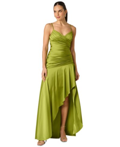 Adrianna Women's Stretch Satin High Low Dress