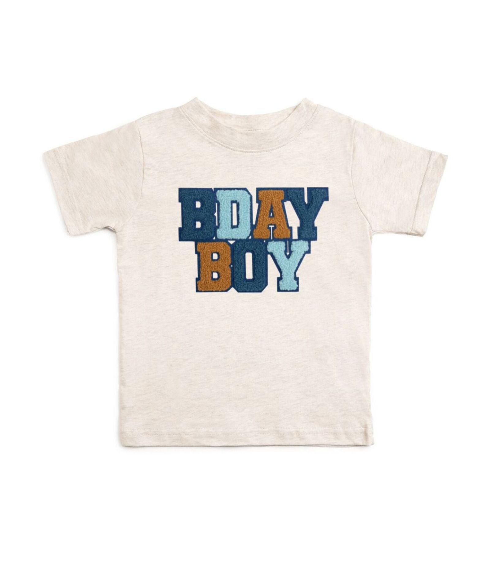 Sweet Wink Little Boys Birthday Boy Patch Short Sleeve T-Shirt