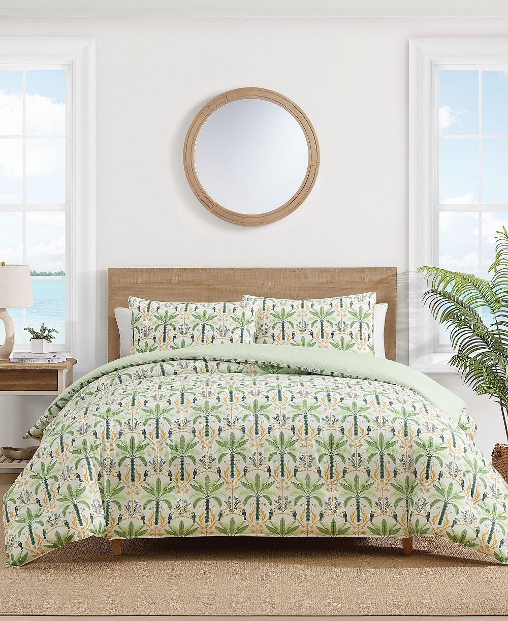 Tommy Bahama Home Mystic Palms Cotton 3-Pc. Comforter Set, King