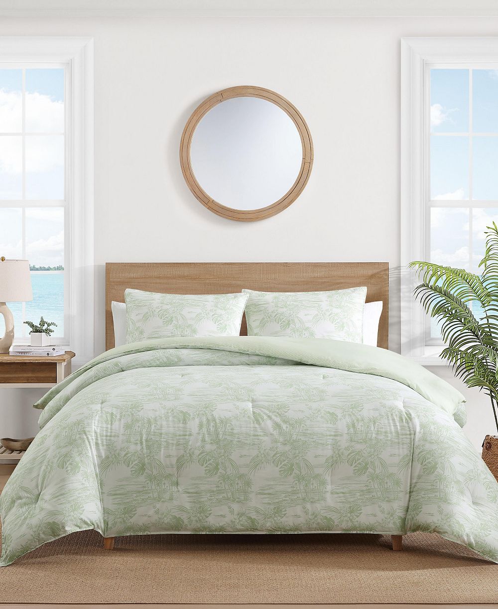 Tommy Bahama Home Beach Bluff Toile Cotton 3-Pc. Comforter Set, King