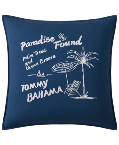 Tommy Bahama Home Paradise Found Cotton Decorative Pillow, 20" x 20"