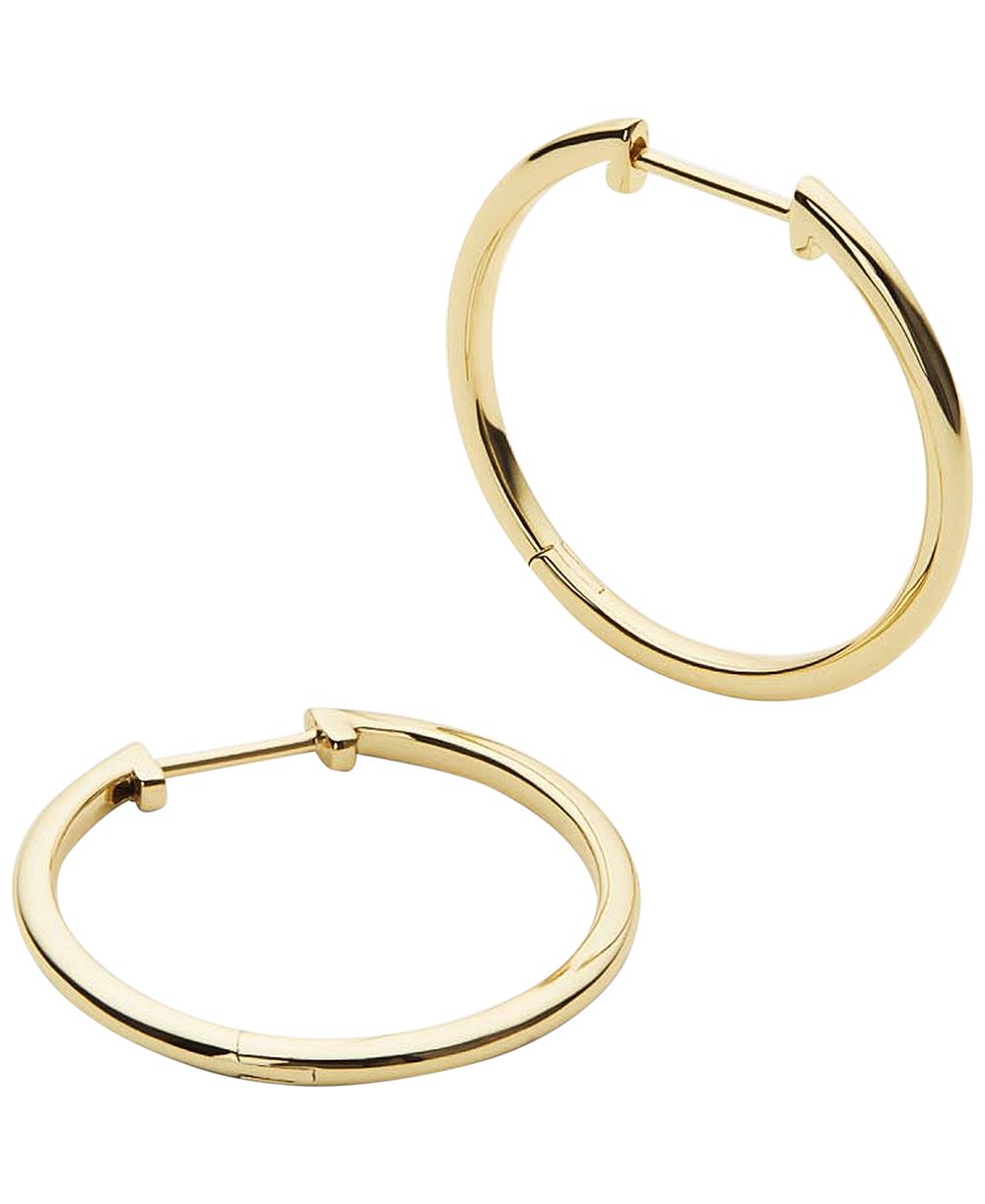 Ana Luisa 14k Gold-Plated Medium Slim Endless Hoop Earrings