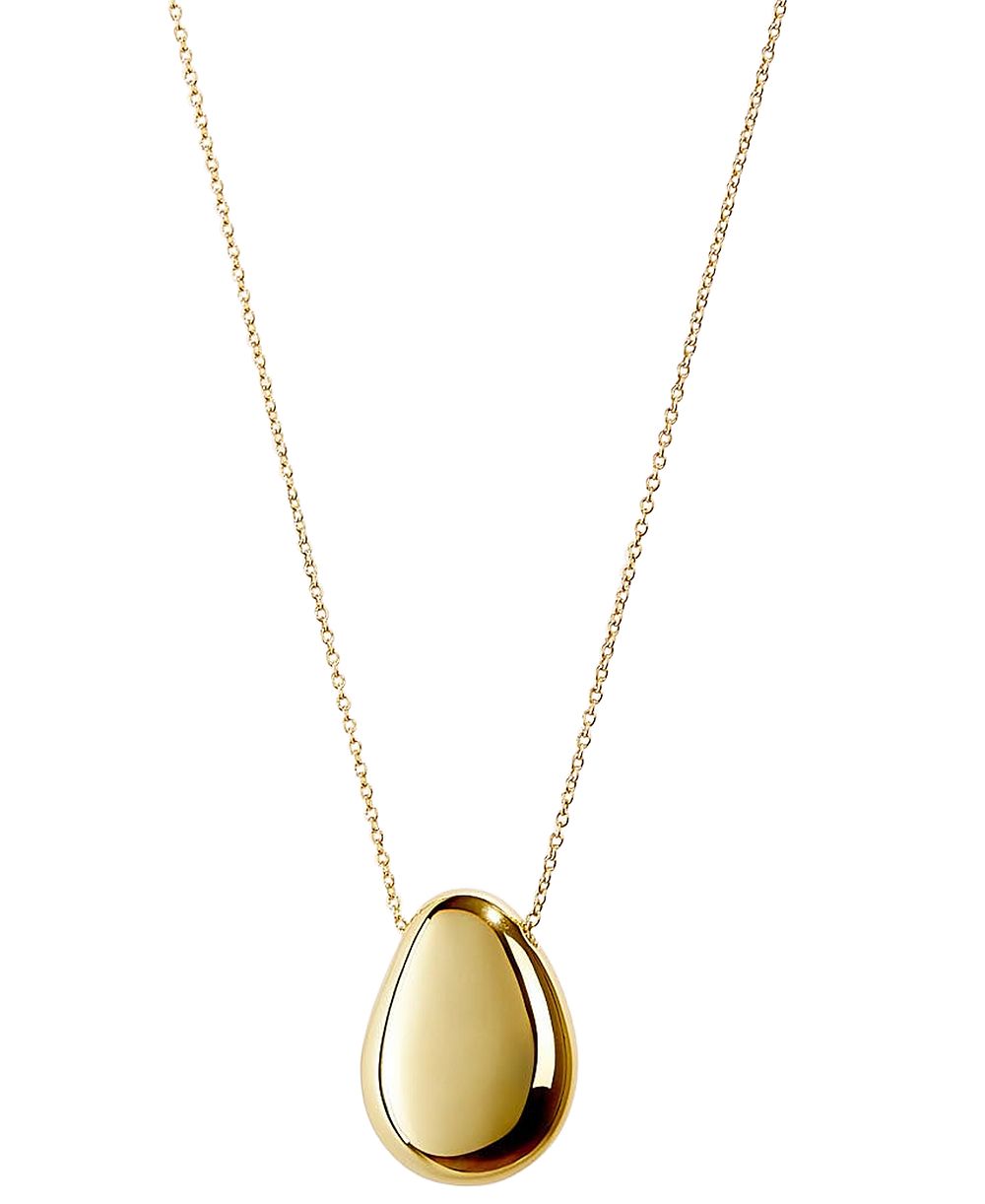 Подвеска Ana Luisa Pebble Blue Marble с покрытием 14k Gold-Plated