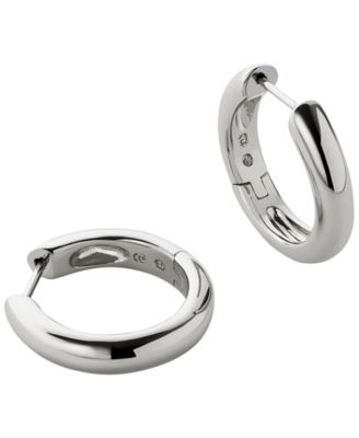Серьги-кольца Ana Luisa Giulia Medium Rhodium-Plated